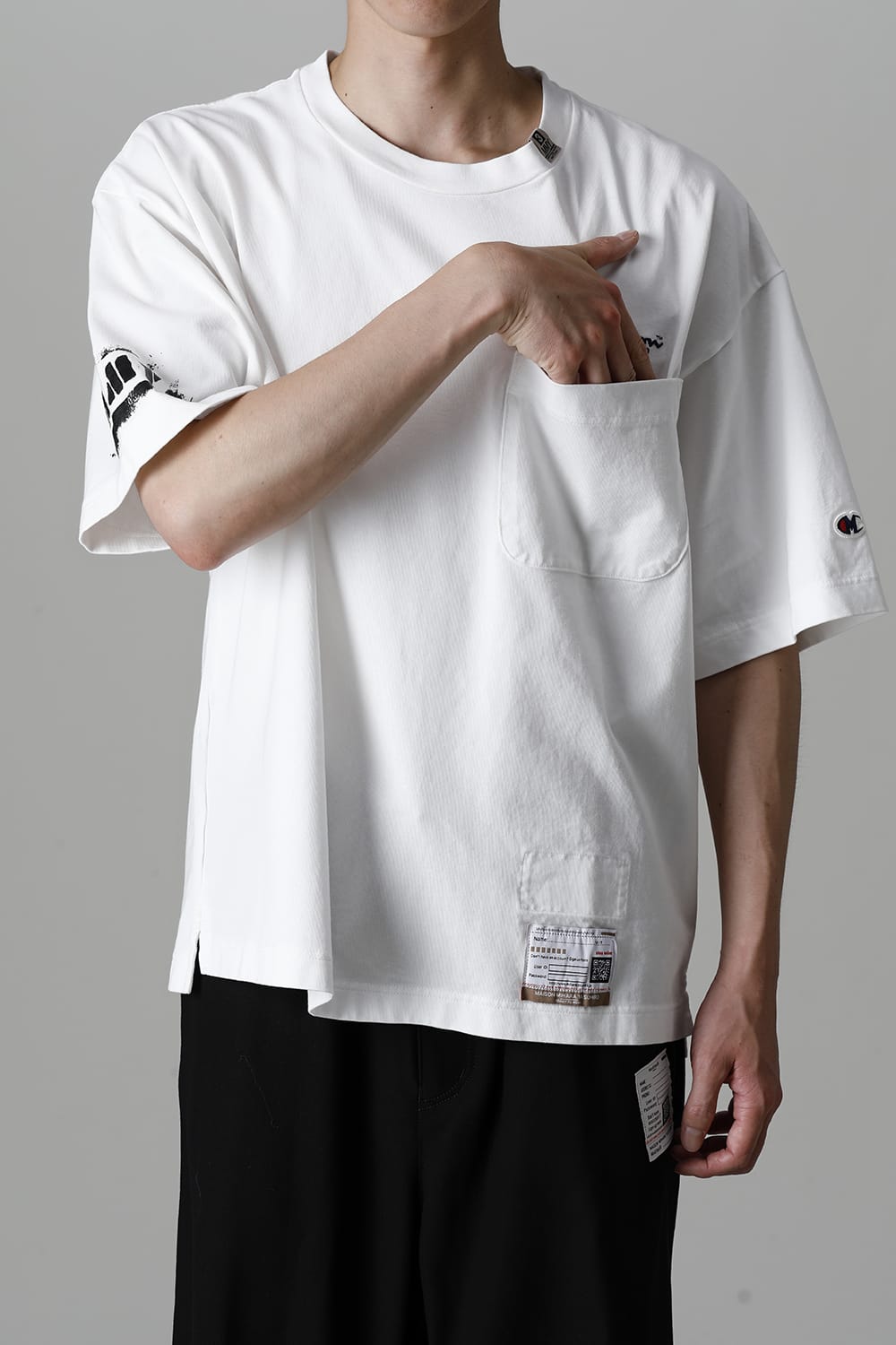 MMY printed Tee White