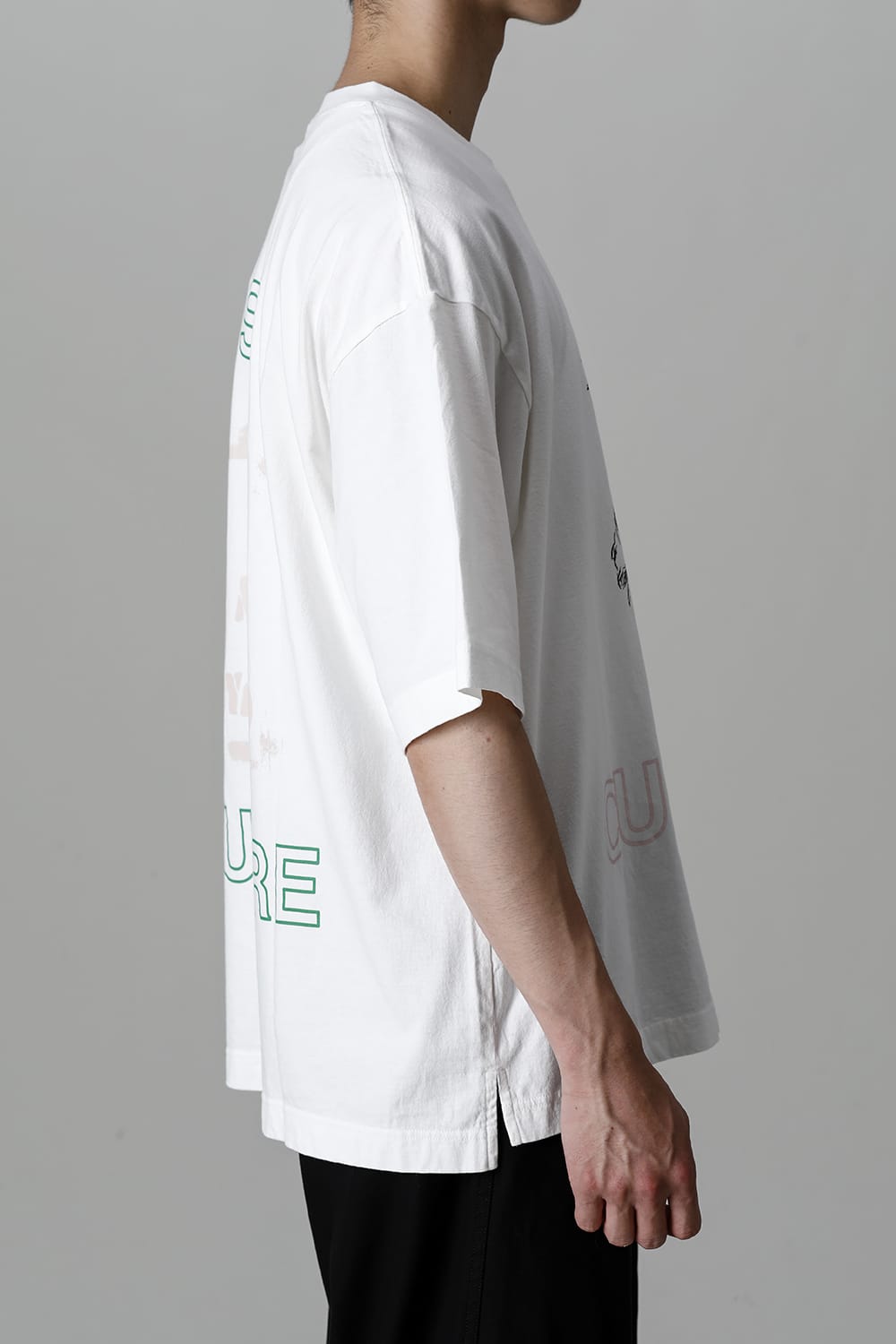 SELF CULTURE printed Tee White