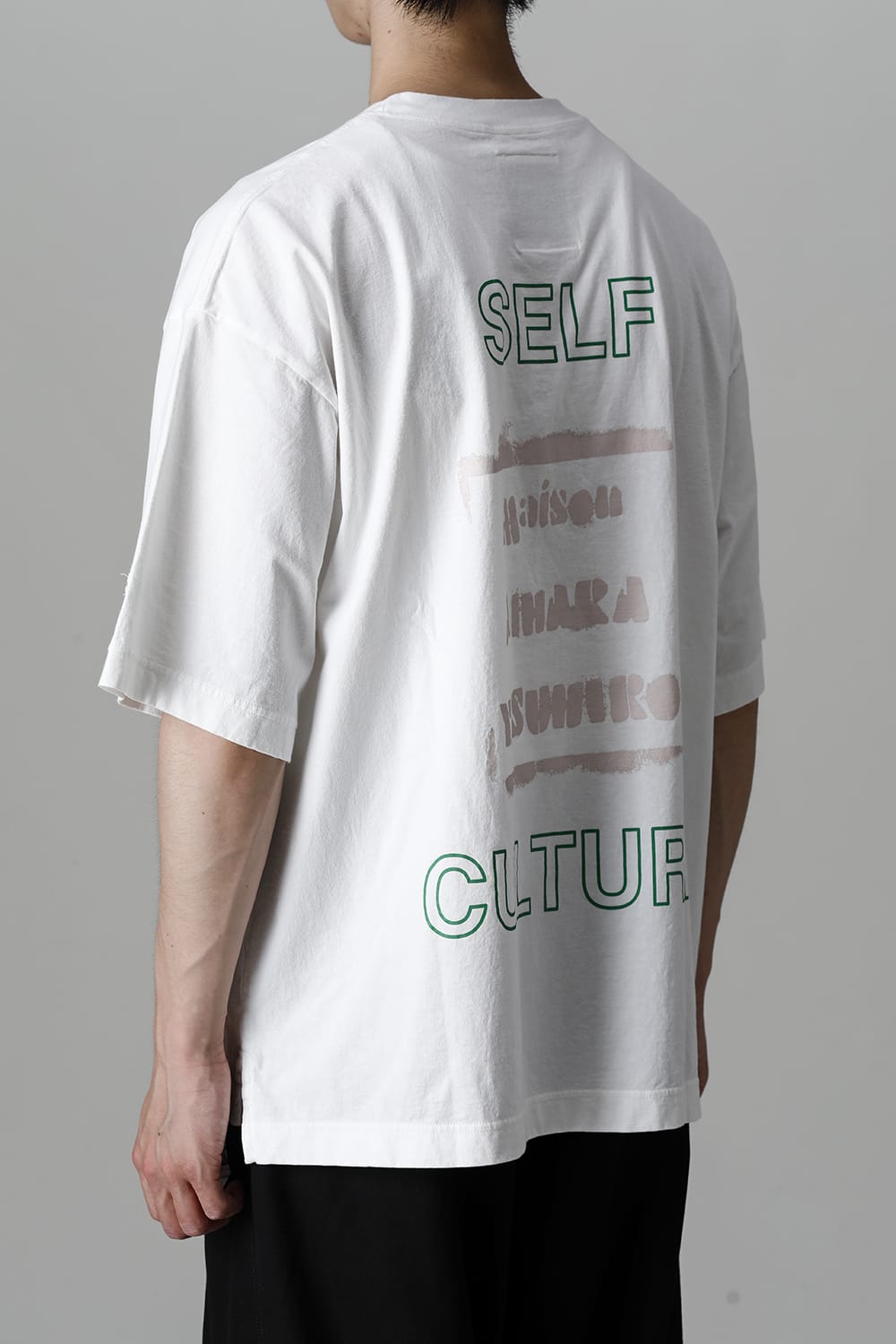 SELF CULTURE printed Tee White