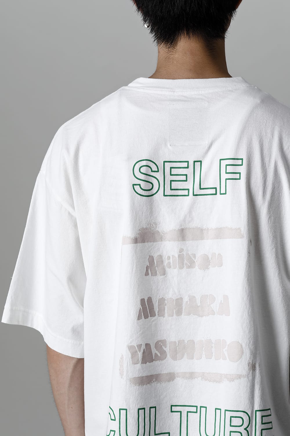 SELF CULTURE printed Tee White