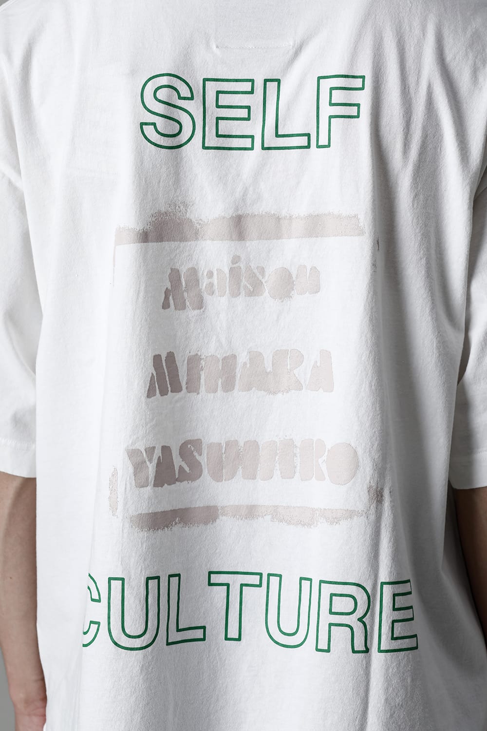 SELF CULTURE printed Tee White