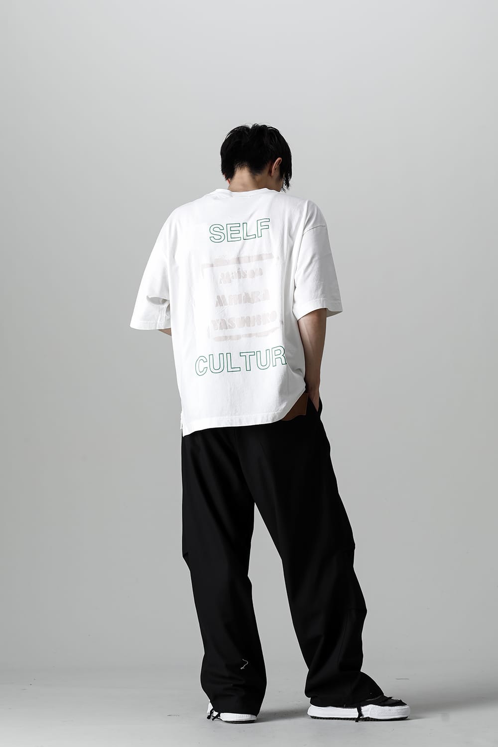 SELF CULTURE printed Tee White