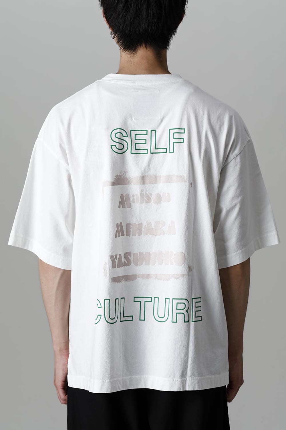 SELF CULTURE printed Tee White