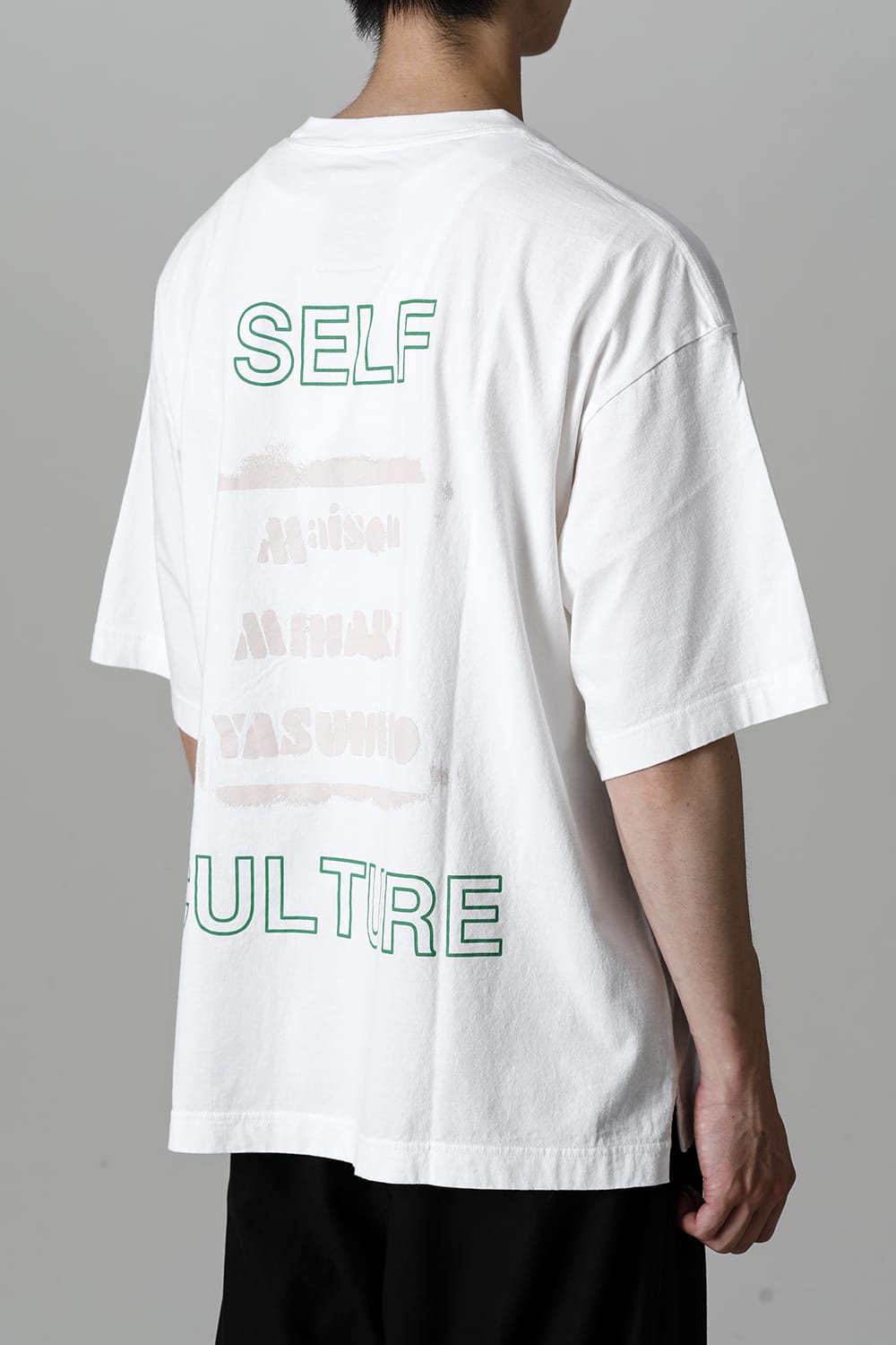 SELF CULTURE printed Tee White