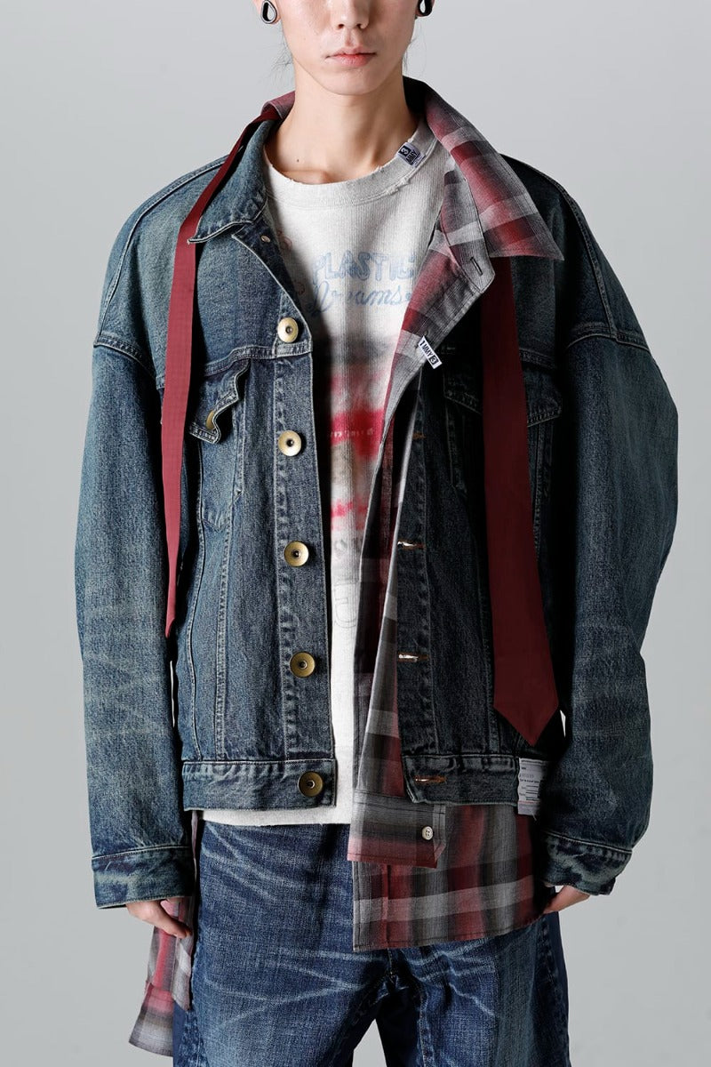 Mix Layered Denim Jacket