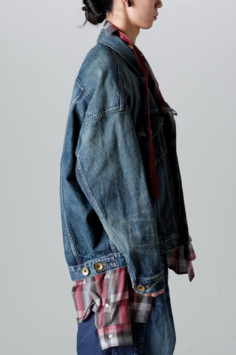Mix Layered Denim Jacket
