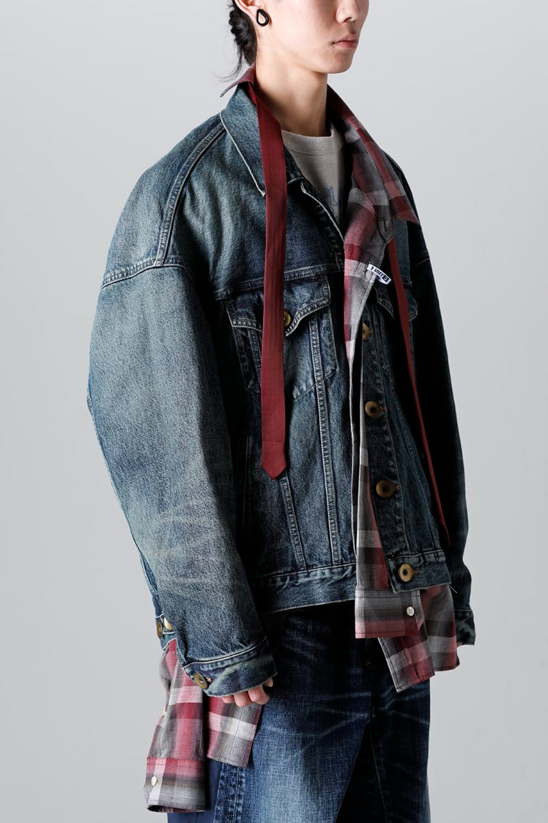 Mix Layered Denim Jacket