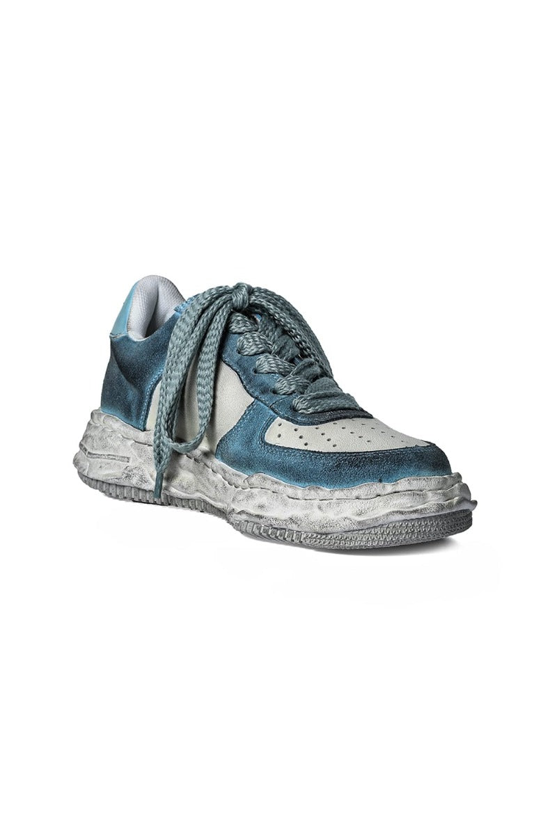 WAYNE Original sole leather sneakers Blue