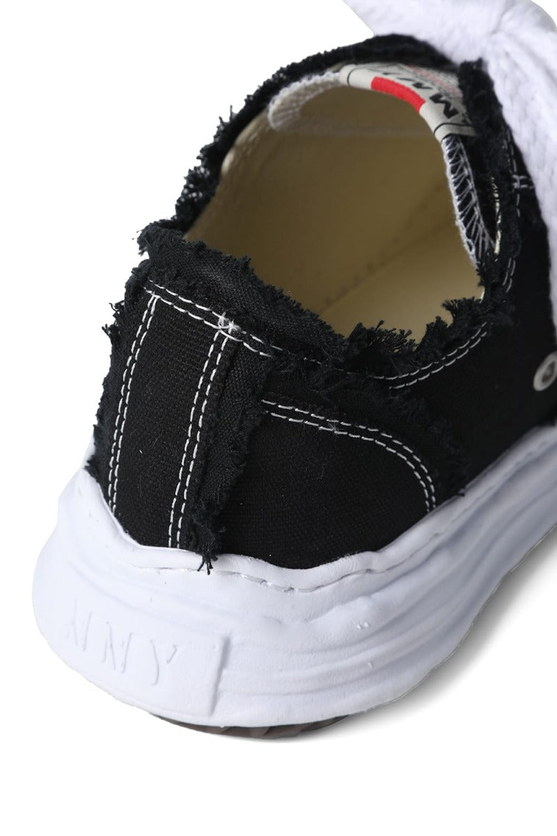 -HANK low- original sole mix canvas sneakers Black