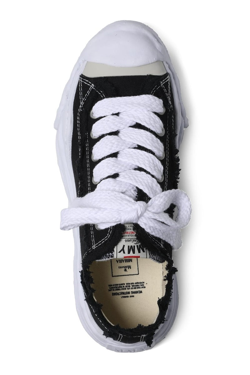 -HANK low- original sole mix canvas sneakers Black