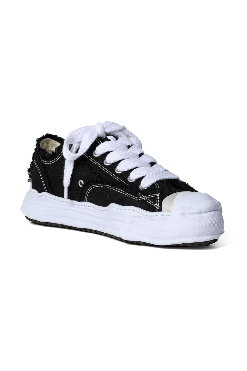 -HANK low- original sole mix canvas sneakers Black