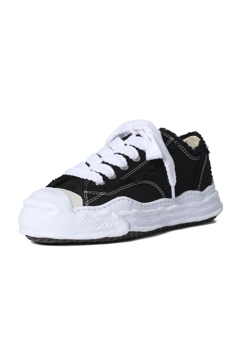 -HANK low- original sole mix canvas sneakers Black