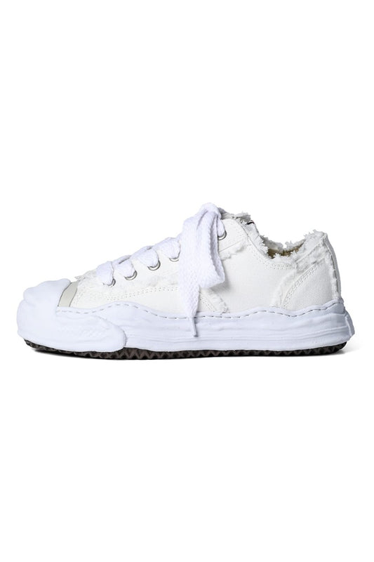 -HANK low- original sole mix canvas sneakers White