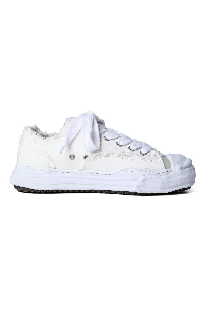 -HANK low- original sole mix canvas sneakers White