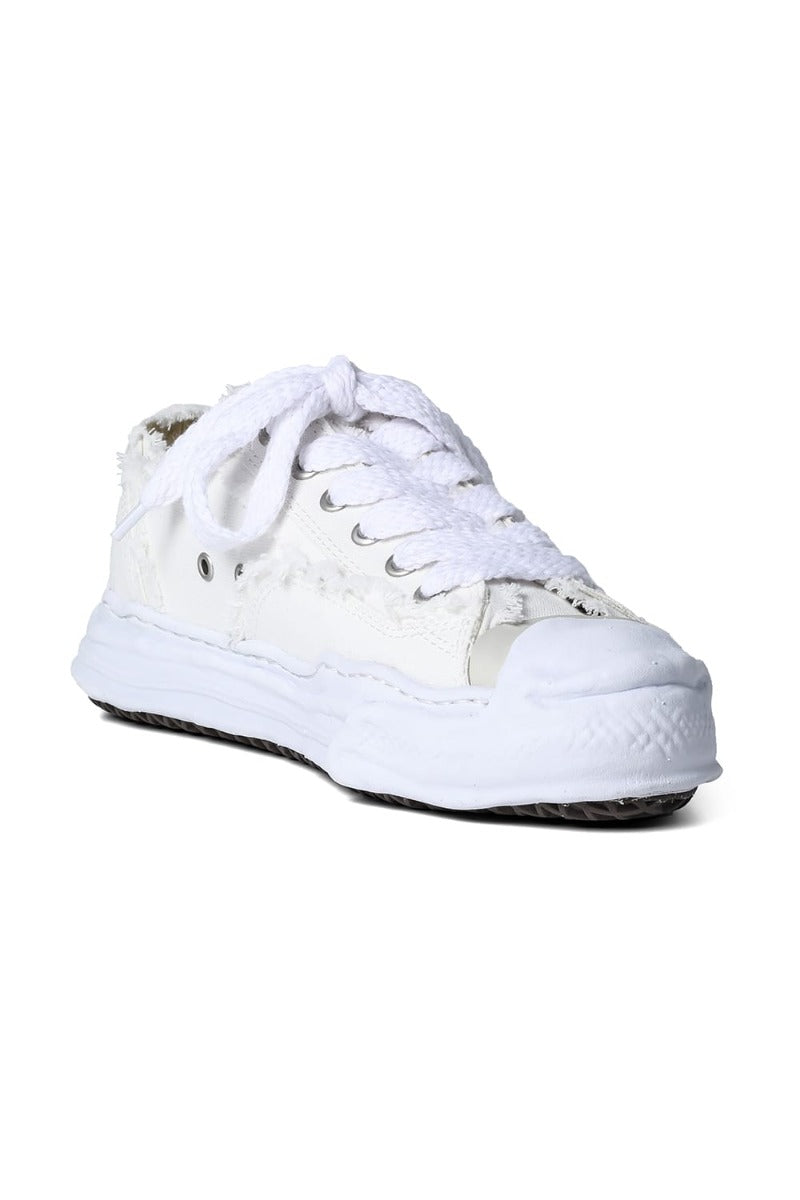 -HANK low- original sole mix canvas sneakers White