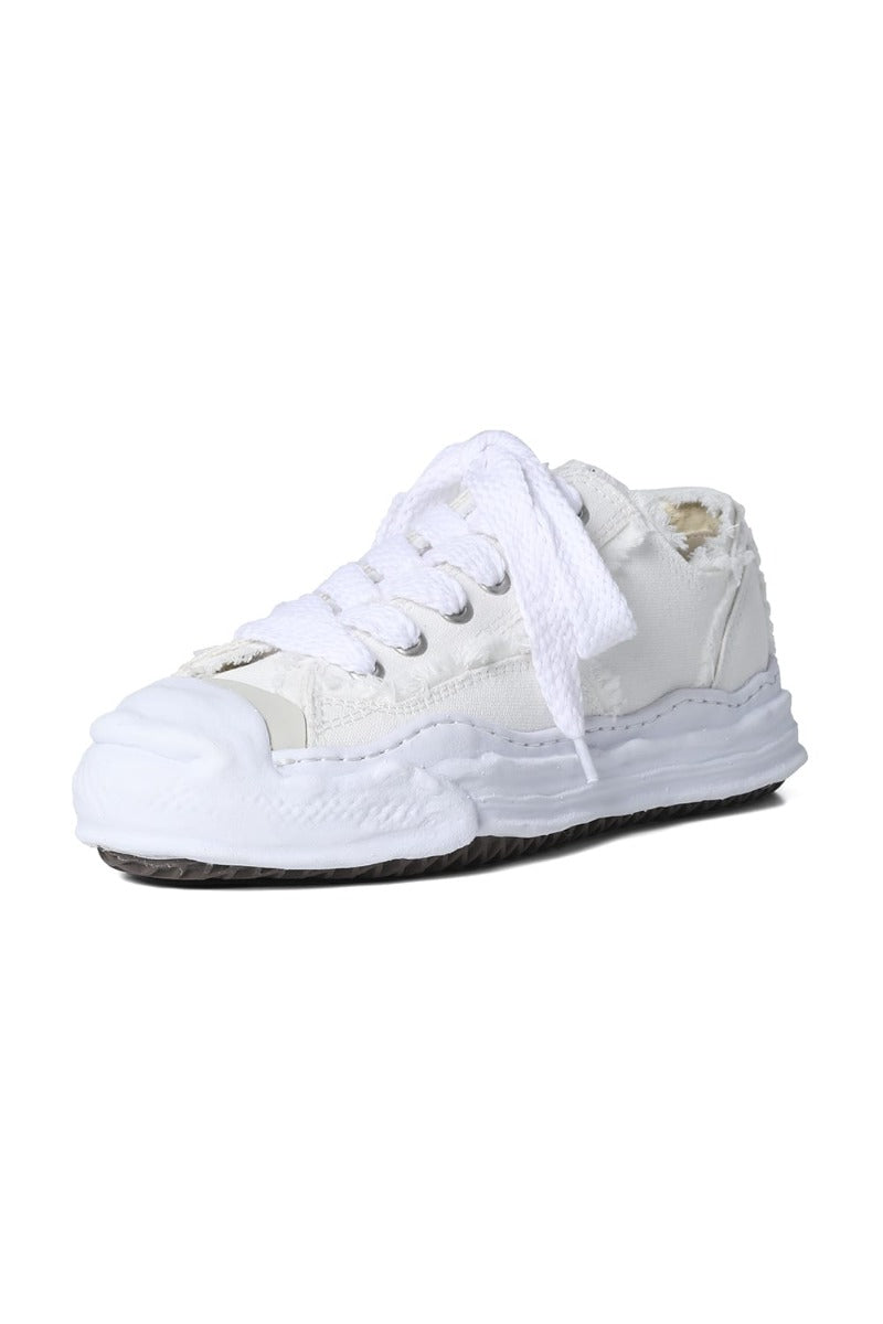 -HANK low- original sole mix canvas sneakers White