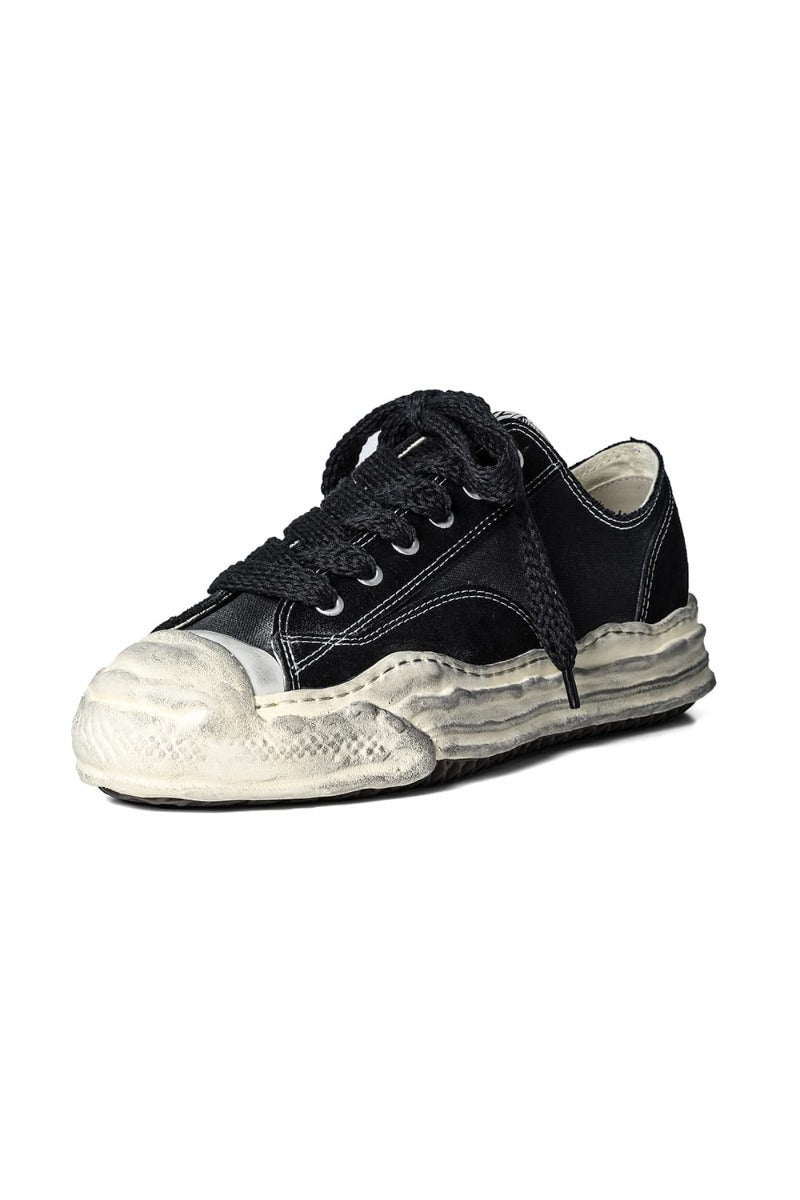 HANK low - original sole mix material Low-Top sneakers Black