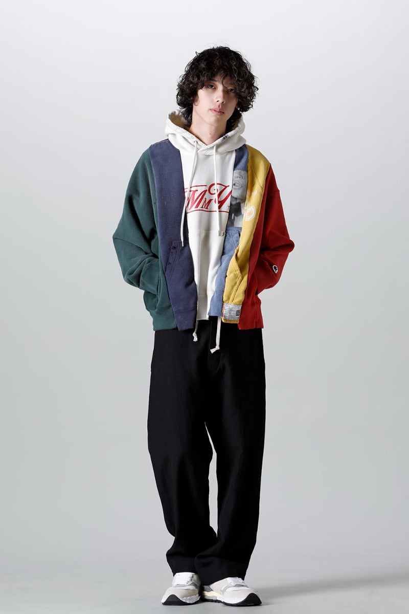 Vertical Switching Hoodie Multi