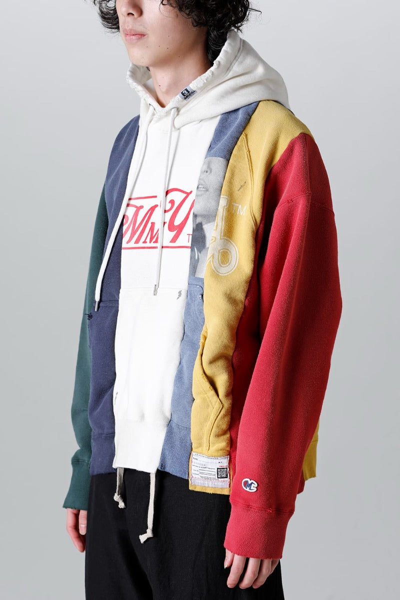 Vertical Switching Hoodie Multi