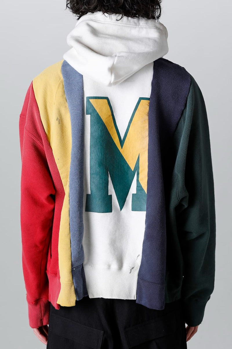 Vertical Switching Hoodie Multi