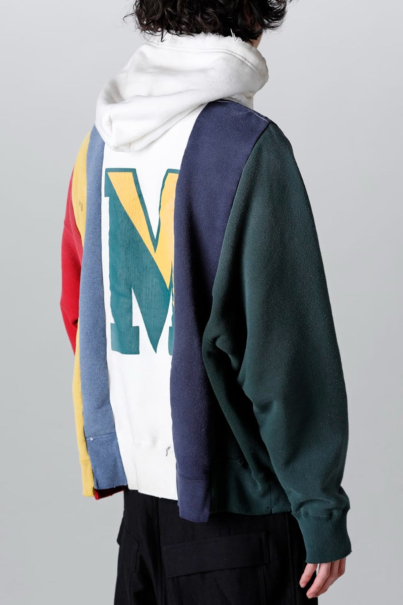 Vertical Switching Hoodie Multi