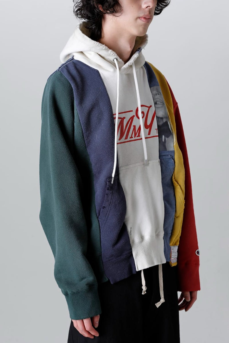 Vertical Switching Hoodie Multi