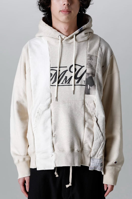 Vertical Switching Hoodie White