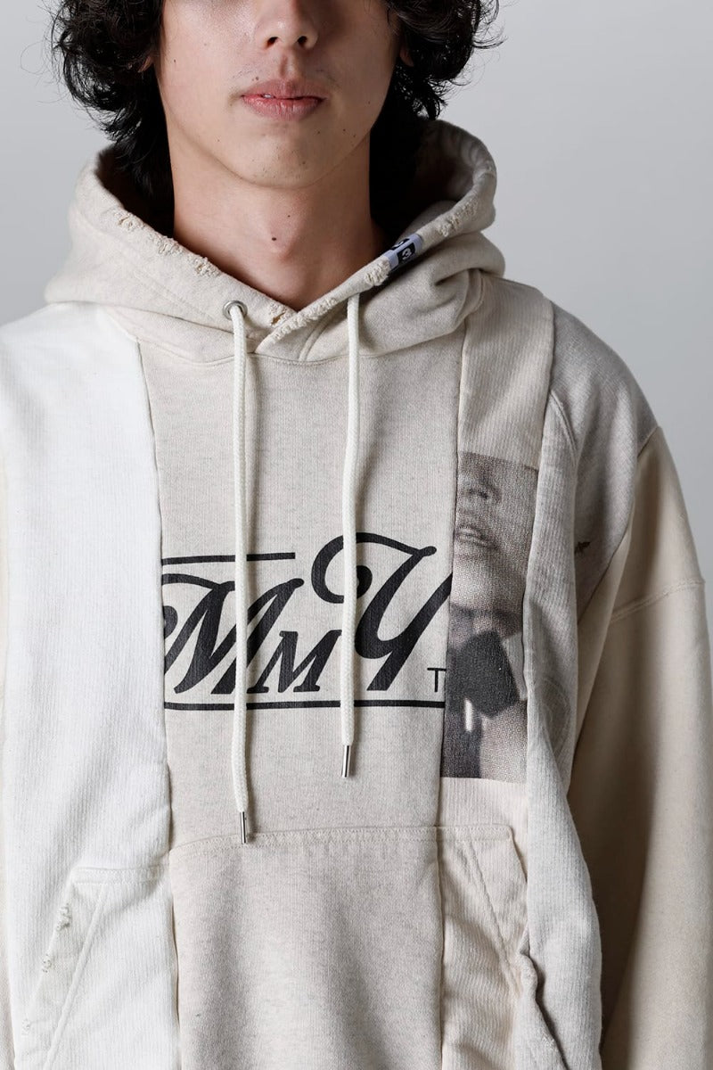 Vertical Switching Hoodie White