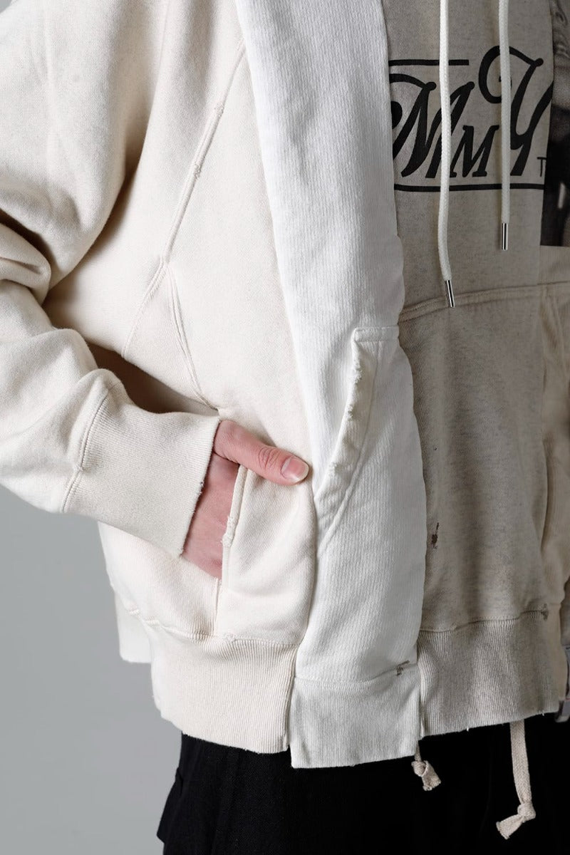 Vertical Switching Hoodie White