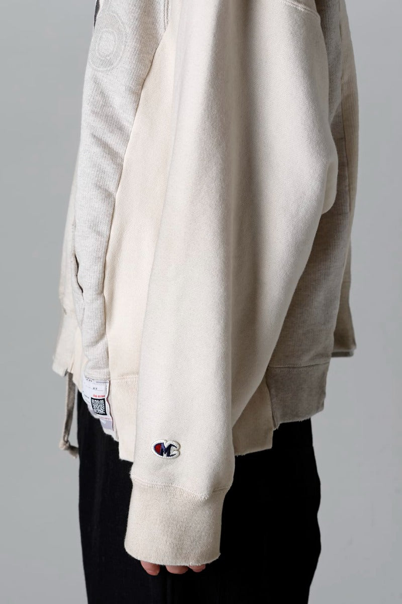 Vertical Switching Hoodie White