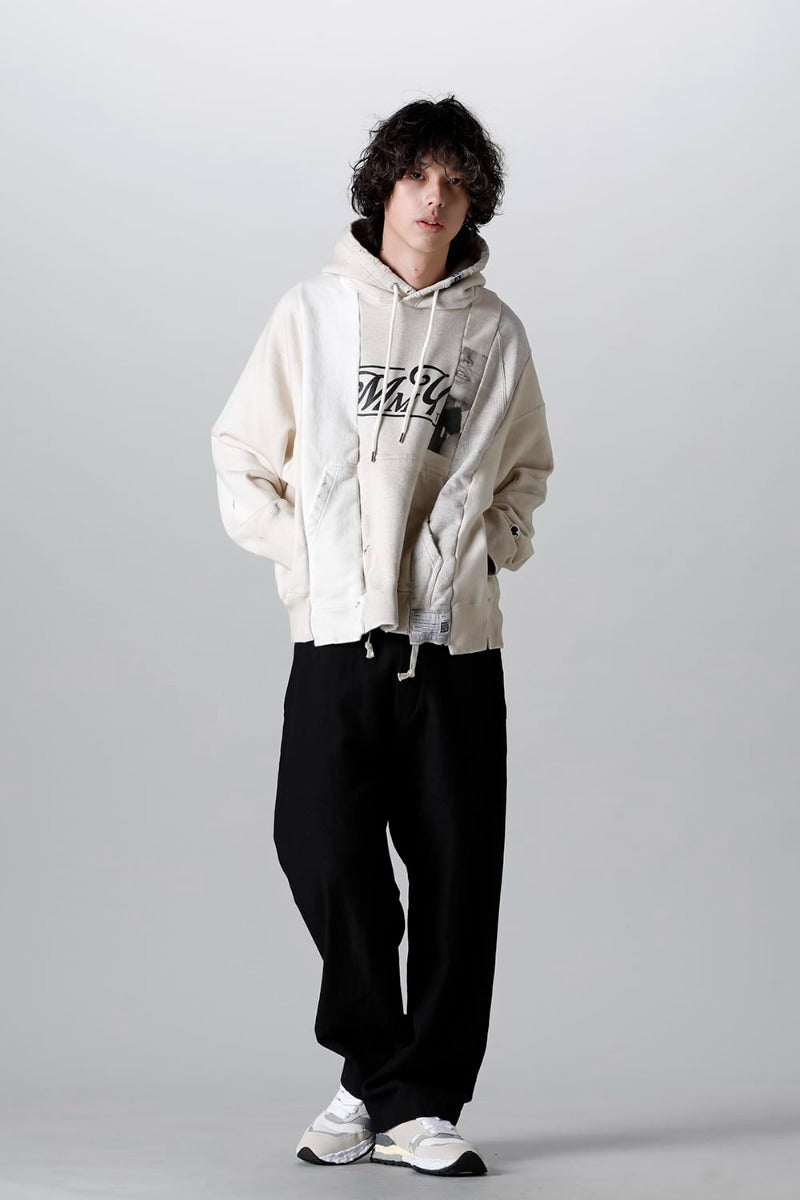 Vertical Switching Hoodie White