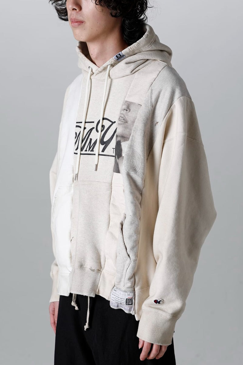 Vertical Switching Hoodie White