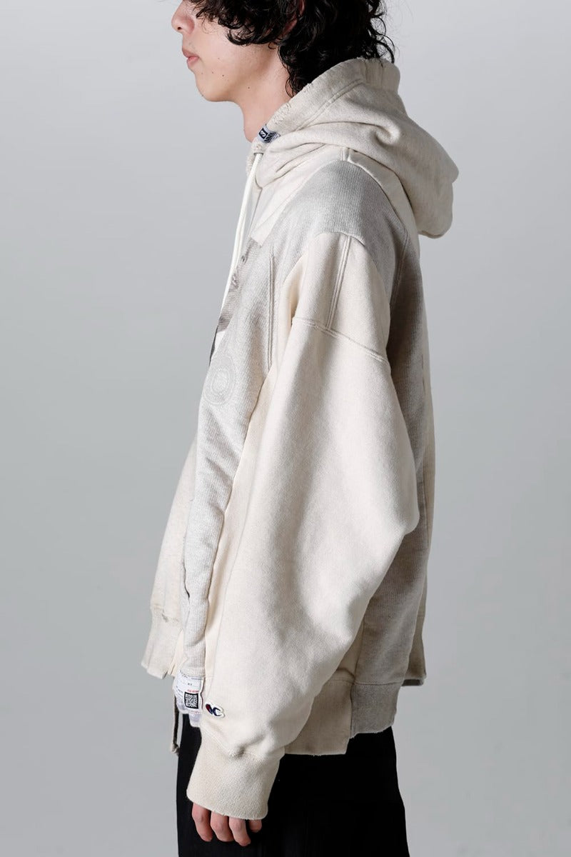 Vertical Switching Hoodie White