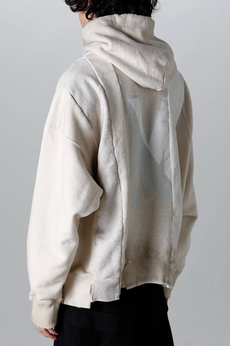 Vertical Switching Hoodie White