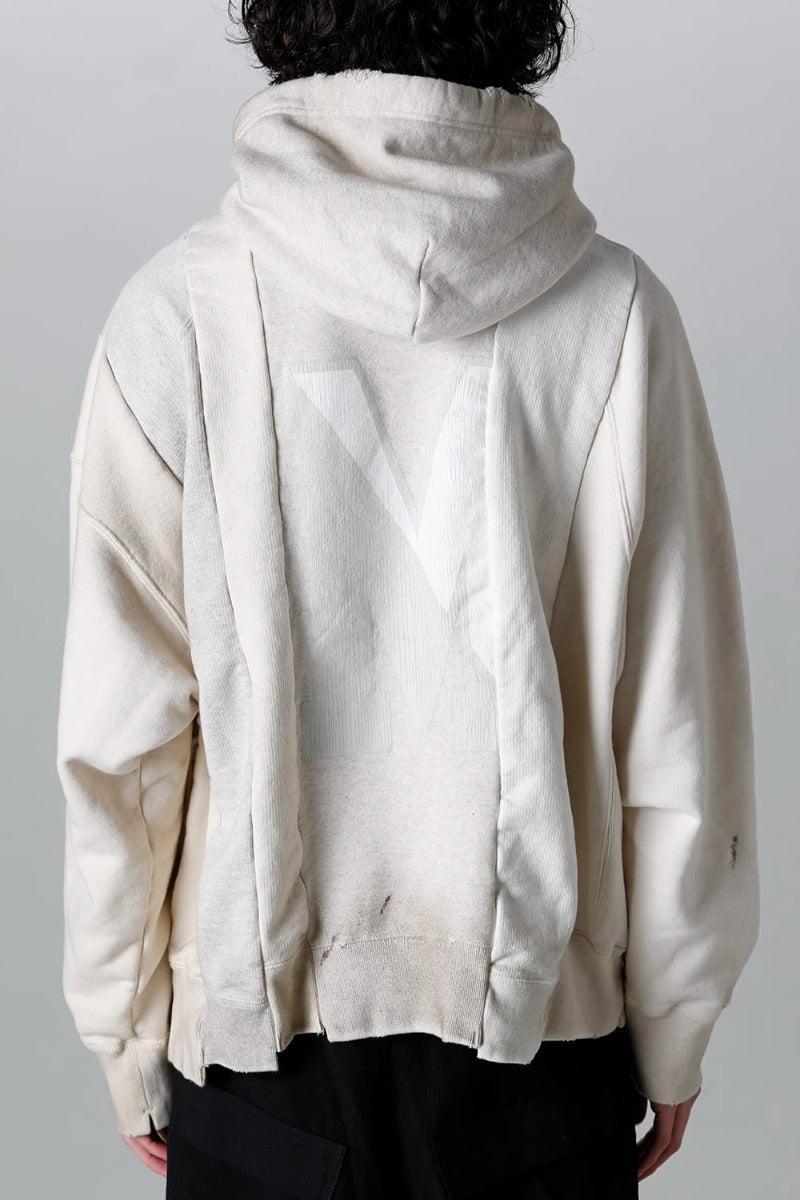 Vertical Switching Hoodie White