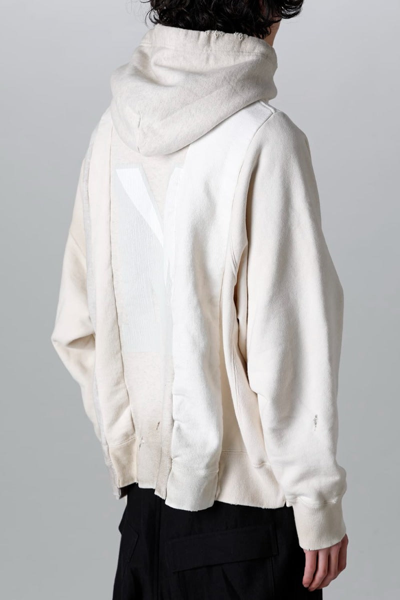 Vertical Switching Hoodie White