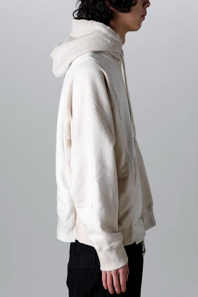 Vertical Switching Hoodie White