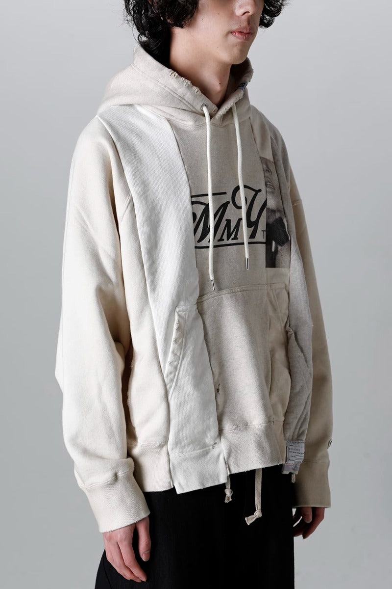 Vertical Switching Hoodie White