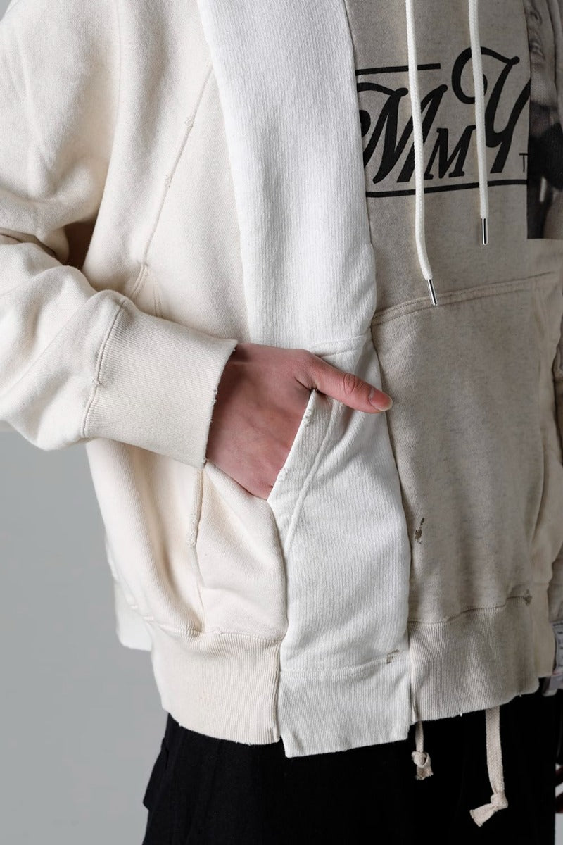 Vertical Switching Hoodie White