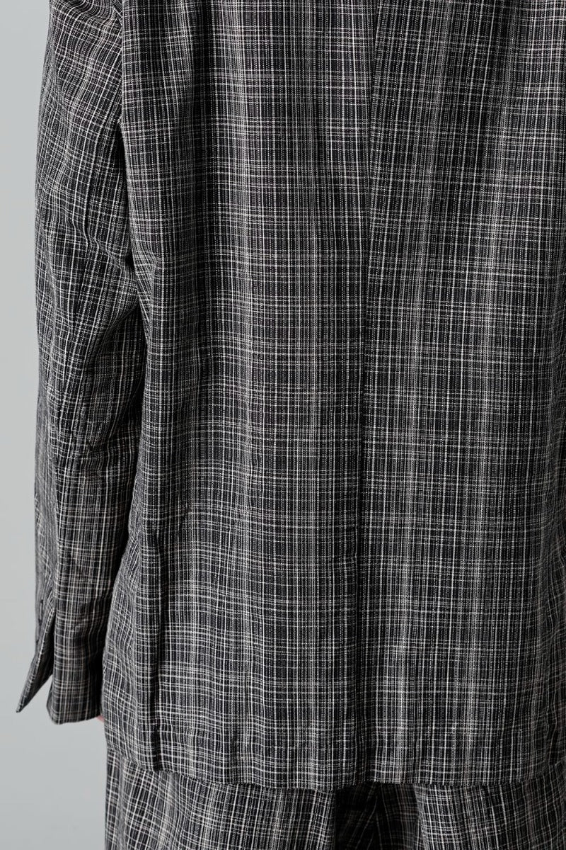 Wide KASURI Check Blazer