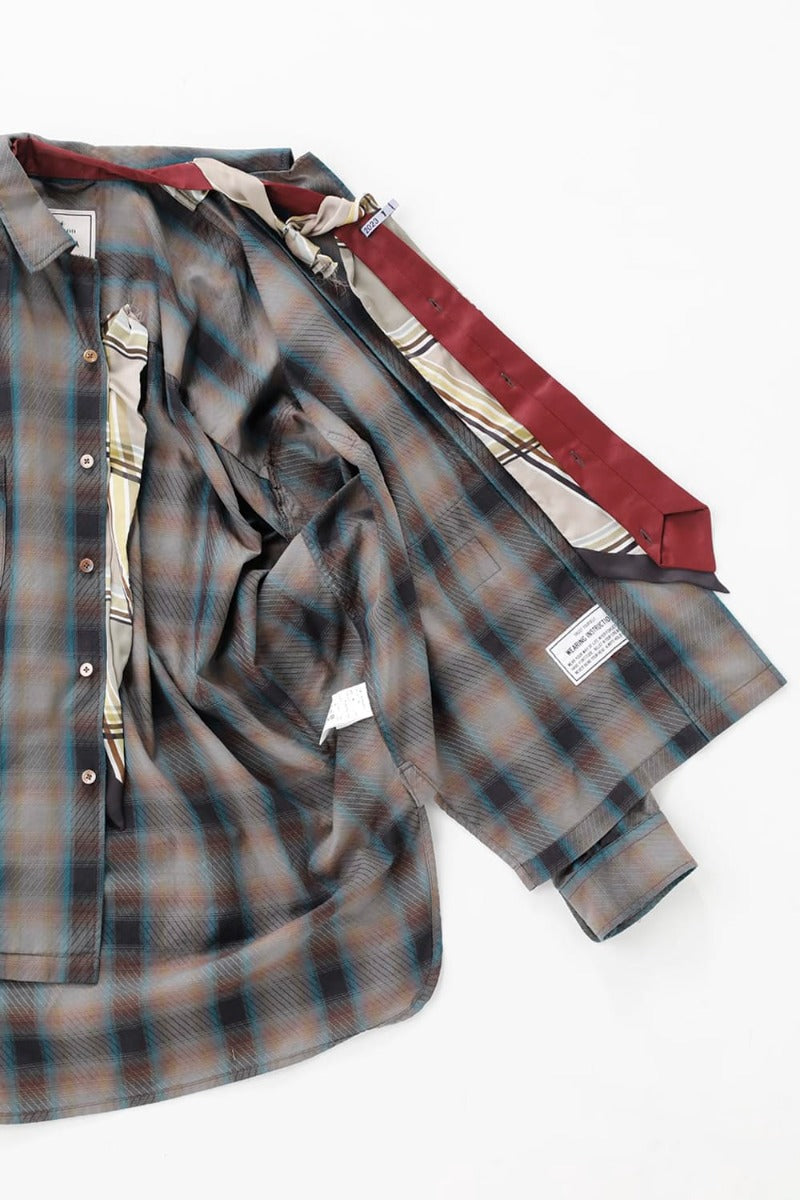 Mix Layered Check Shirt