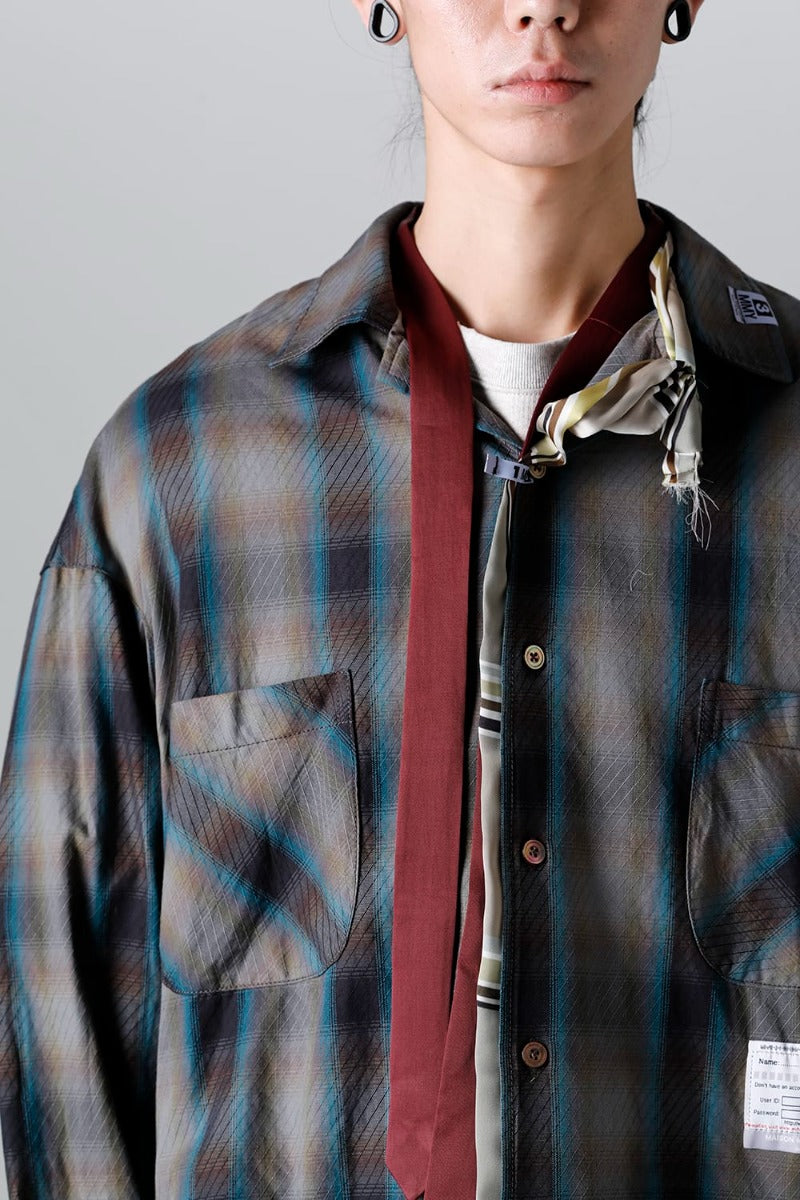 Mix Layered Check Shirt