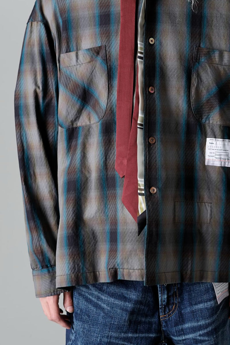 Mix Layered Check Shirt