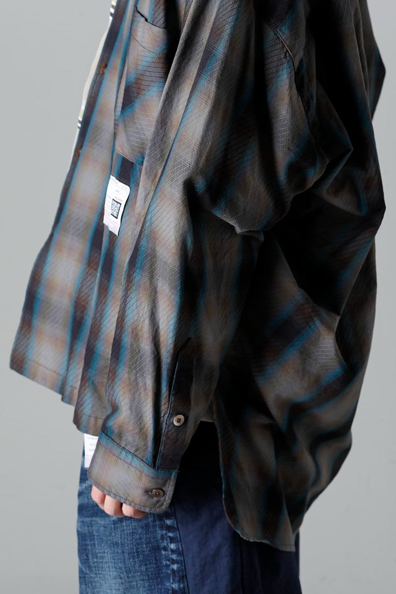 Mix Layered Check Shirt