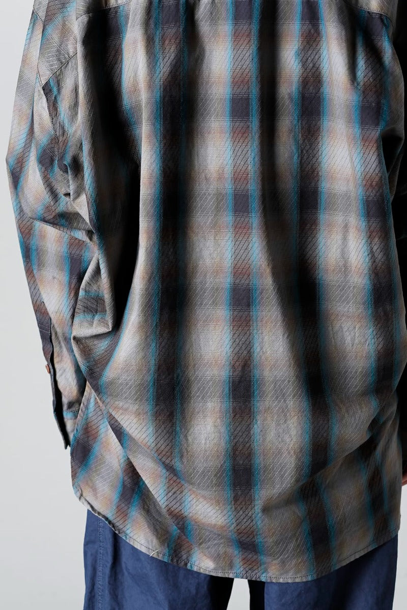 Mix Layered Check Shirt