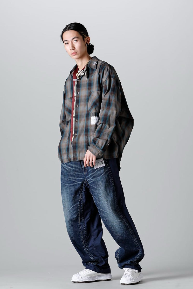 Mix Layered Check Shirt