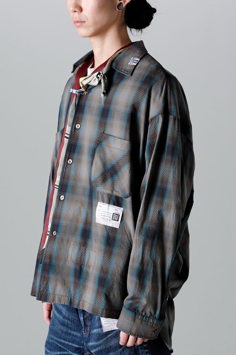 Mix Layered Check Shirt