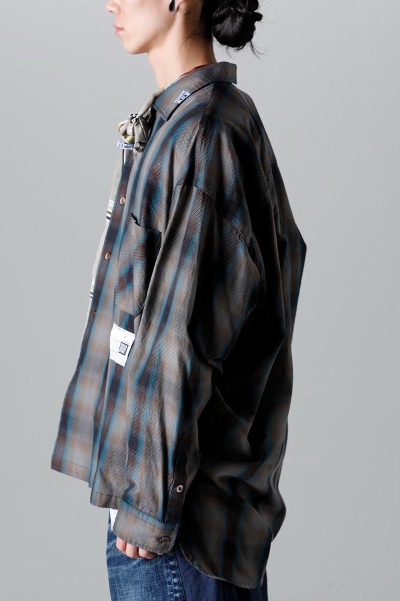 Mix Layered Check Shirt
