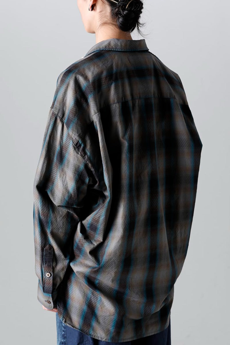 Mix Layered Check Shirt