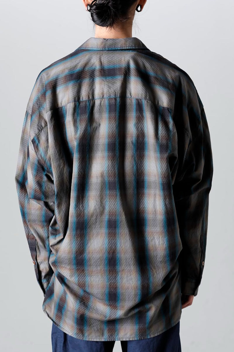 Mix Layered Check Shirt